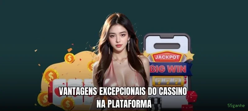 Imagem promocional do cassino online da 55ganhe mostrando jogos ao vivo